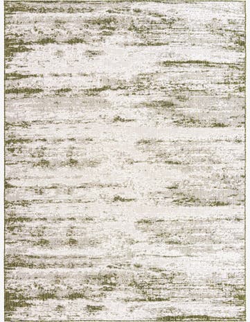 Green Easy-Clean Modern Indoor / Outdoor Rug