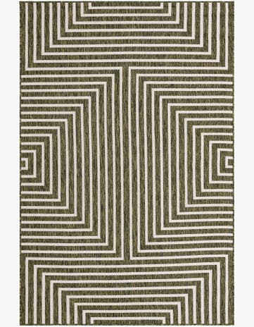 5' 3 x 8' Easy-Clean Modern Indoor / Outdoor Rug