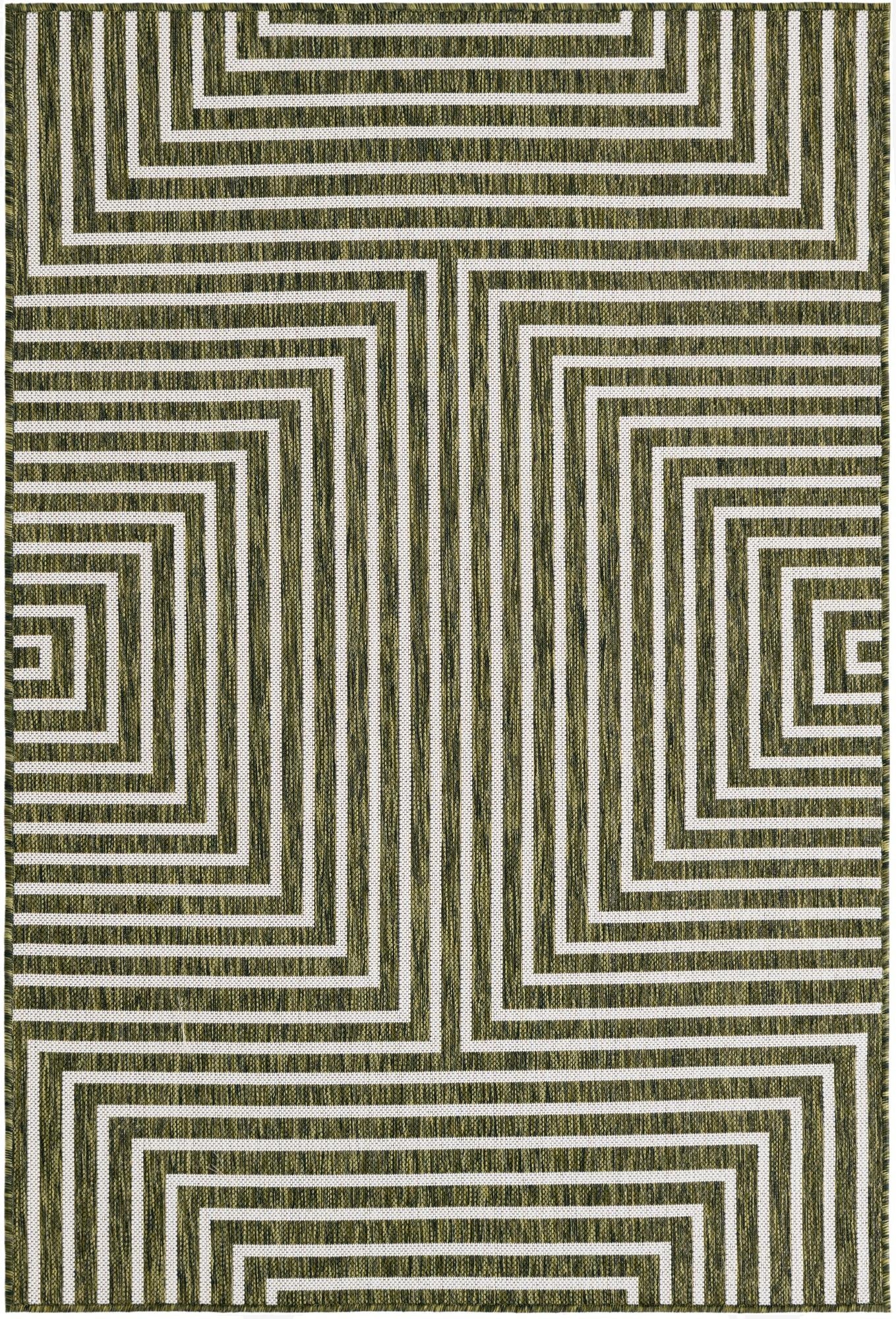 4' x 6'  Washable Modern Indoor / Outdoor Rug