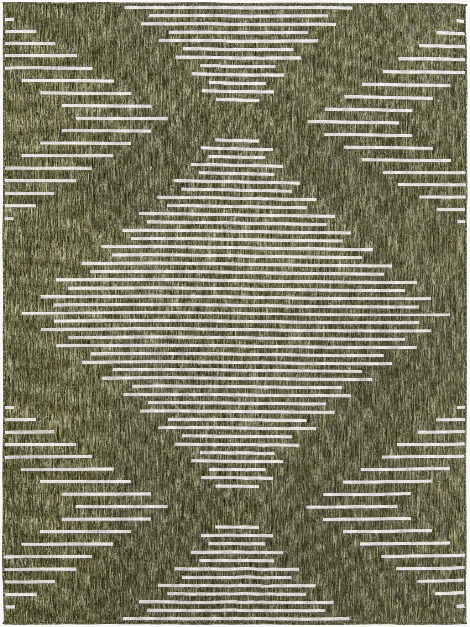 10' x 13'  Washable Modern Indoor / Outdoor Rug