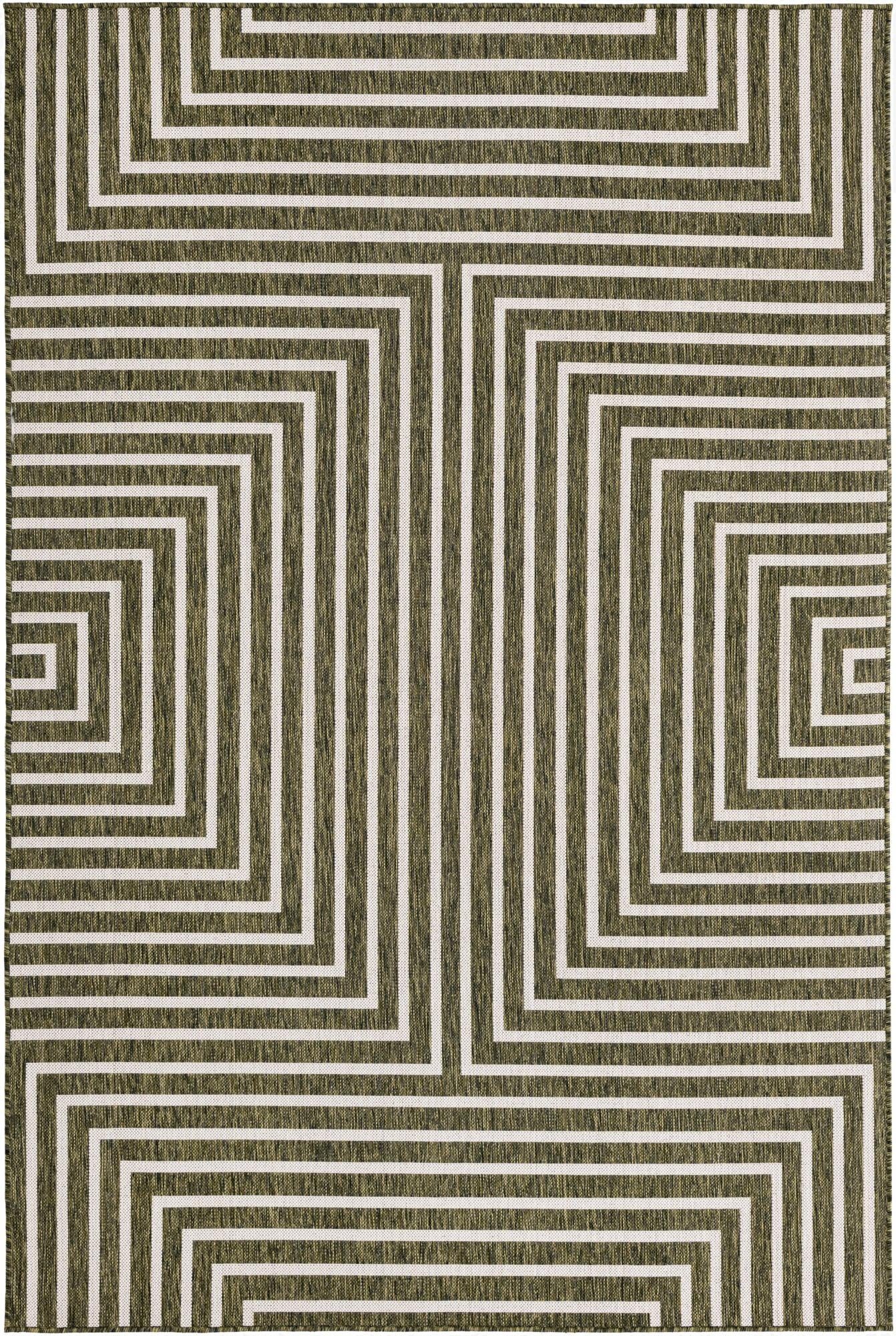 6' x 9'  Washable Modern Indoor / Outdoor Rug