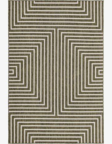 6' x 9' Easy-Clean Modern Indoor / Outdoor Rug
