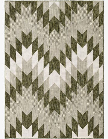 5' 3 x 7' Easy-Clean Modern Indoor / Outdoor Rug