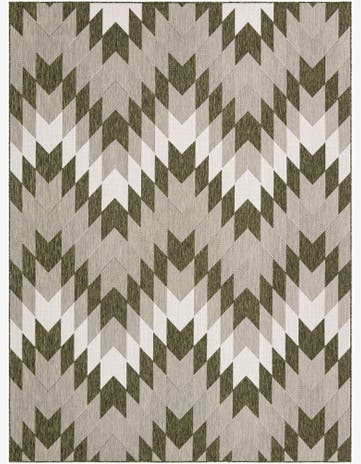 9' x 12' Easy-Clean Modern Indoor / Outdoor Rug