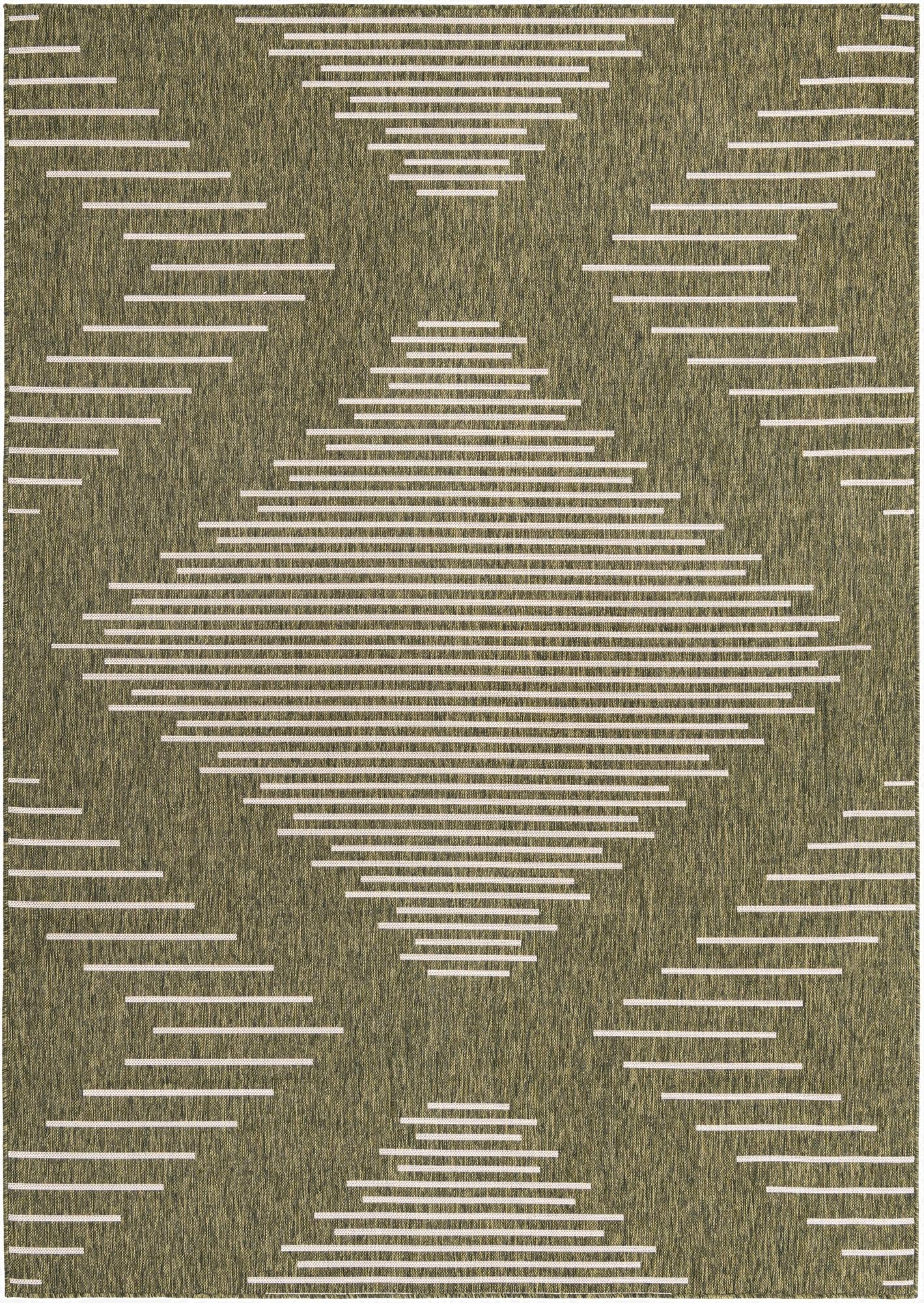 7' x 10'  Washable Modern Indoor / Outdoor Rug