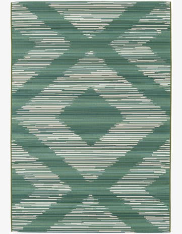 5' 3 x 7' 7 Easy-Clean Modern Indoor / Outdoor Rug