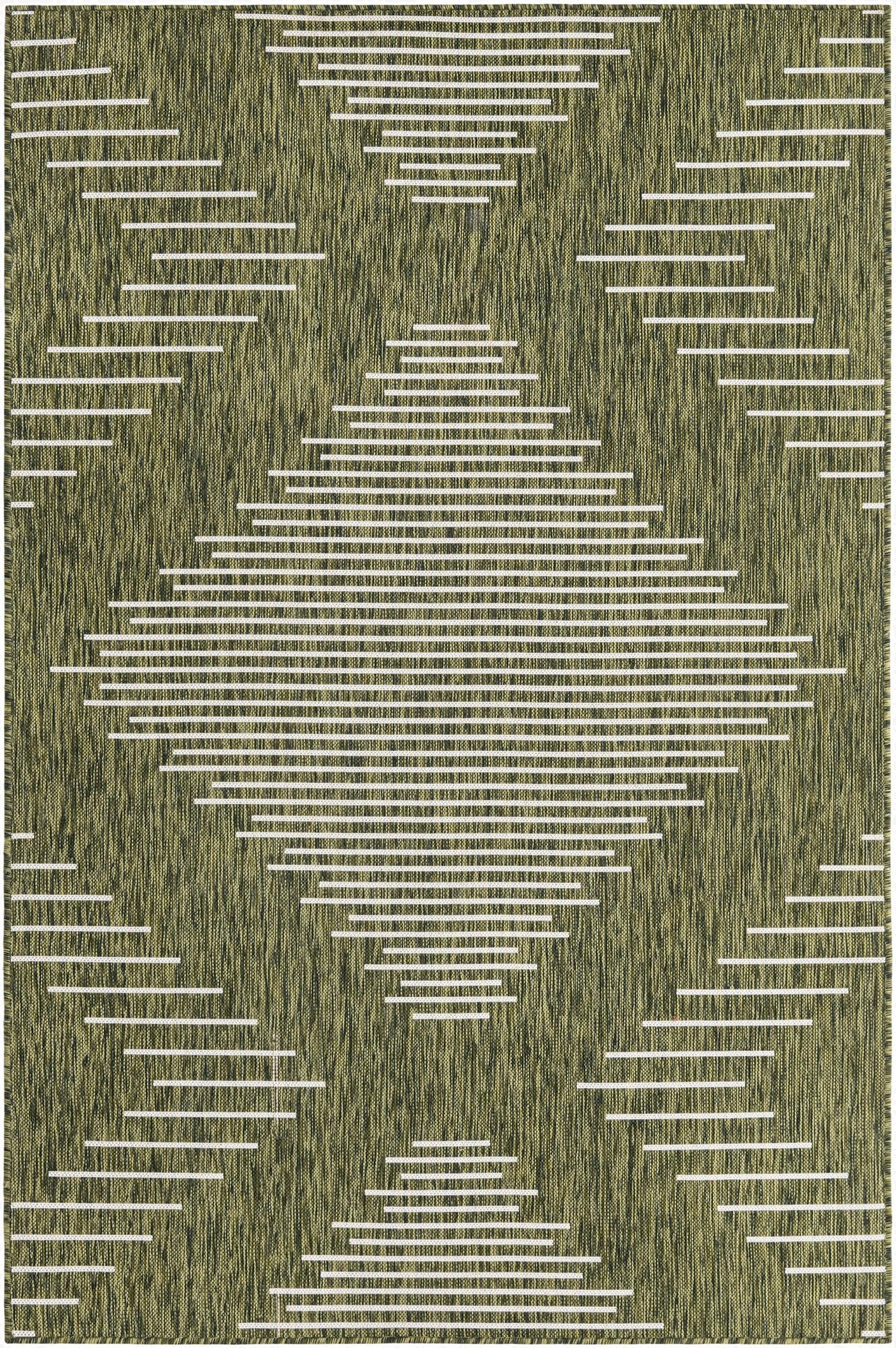 Primary image 5' 3 x 8'  Washable Modern Indoor / Outdoor Rug