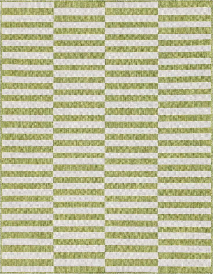 Detail image of 7' 10 x 11' Easy-Clean Ribbon Indoor / Outdoor Rug