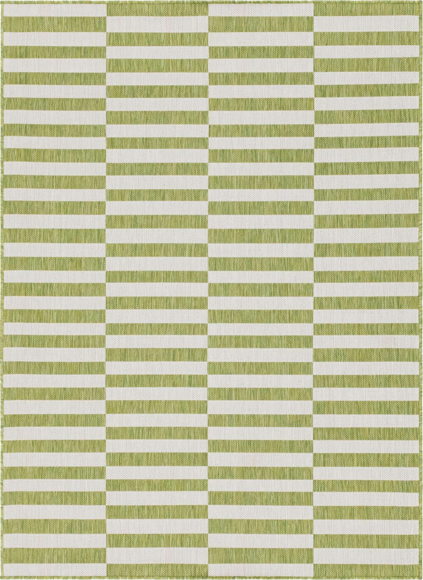 7' 10 x 11' Easy-Clean Ribbon Indoor / Outdoor Rug