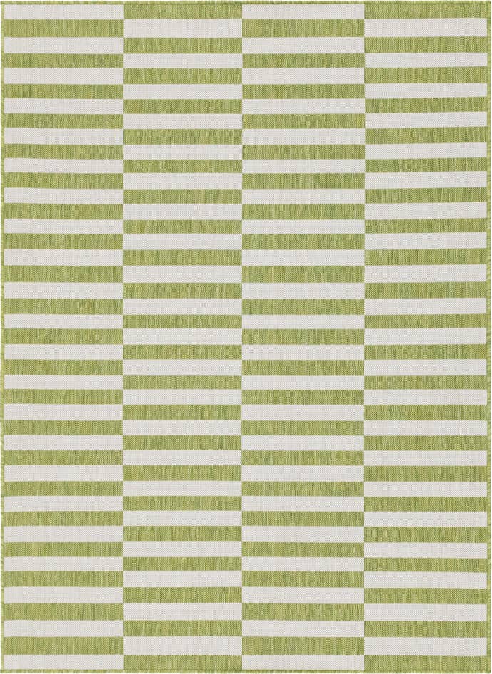 Detail image of 7' 10 x 11' Easy-Clean Ribbon Indoor / Outdoor Rug