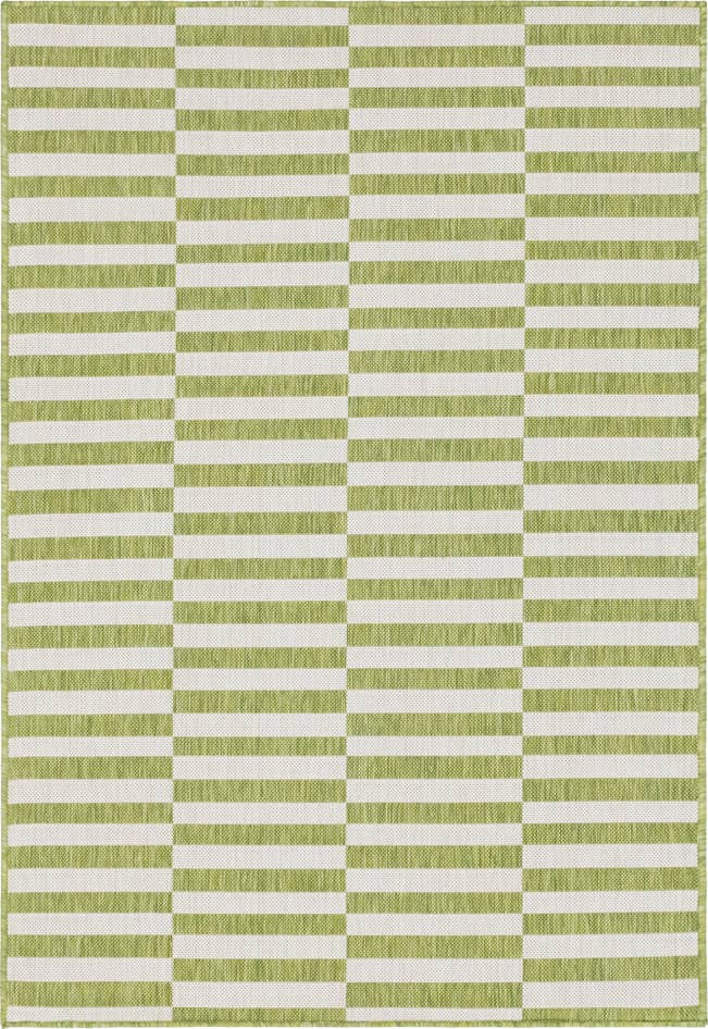 Detail image of 4' x 6' Easy-Clean Ribbon Indoor / Outdoor Rug