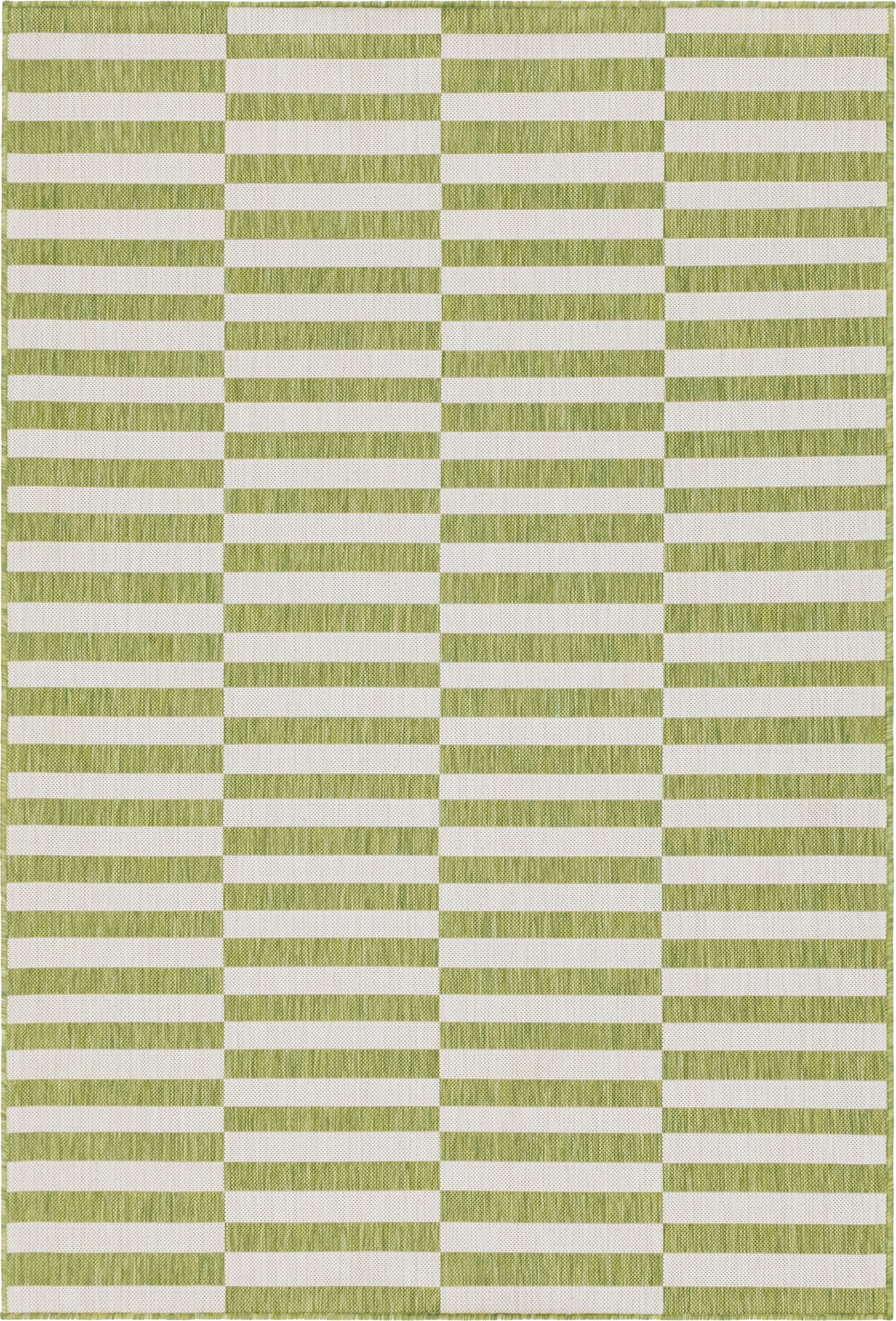6' x 9' Washable Ribbon Indoor / Outdoor Rug