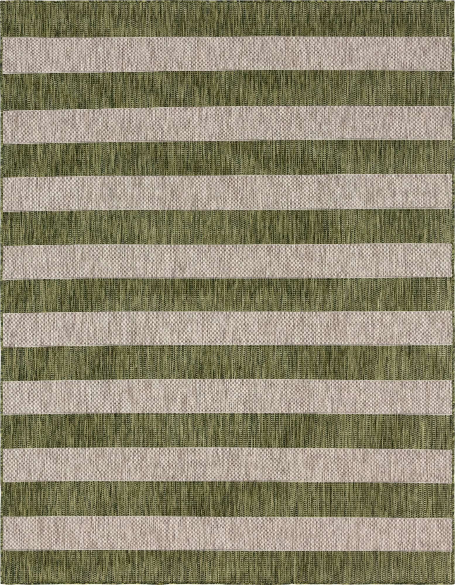 7' x 10' Easy-Clean Striped Indoor / Outdoor Rug