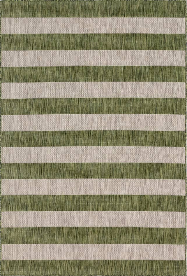 Detail image of 6' x 9' Easy-Clean Striped Indoor / Outdoor Rug