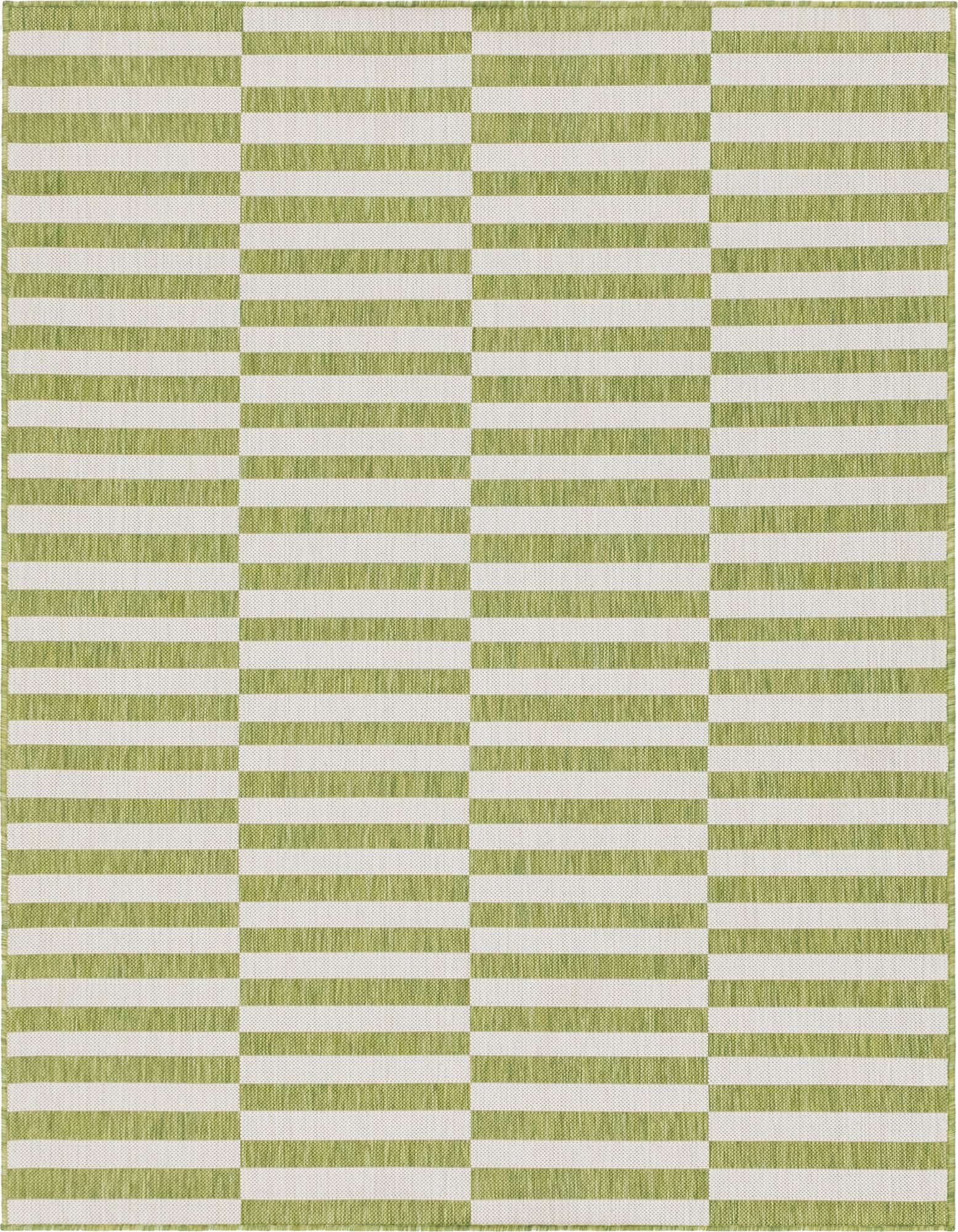 6' x 9' Easy-Clean Striped Indoor / Outdoor Rug
