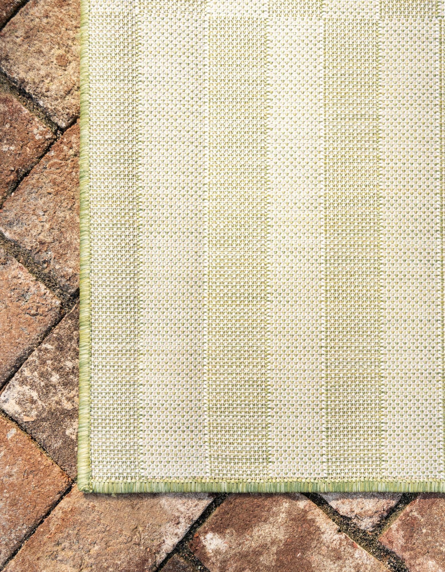 10' x 13' Easy-Clean Striped Indoor / Outdoor Rug