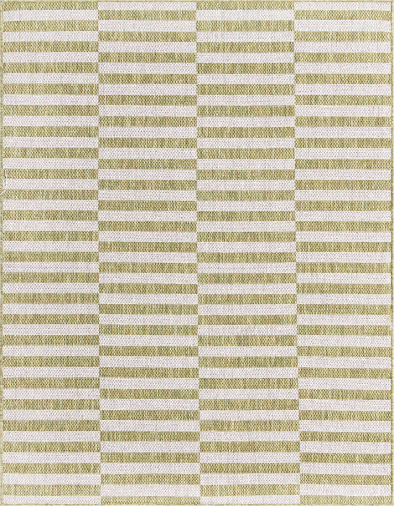 5' 3 x 8' Easy-Clean Striped Indoor / Outdoor Rug