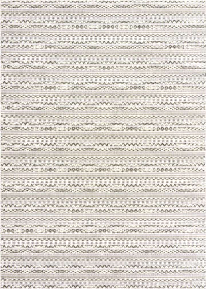 10' x 13' Easy-Clean Striped Indoor / Outdoor Rug