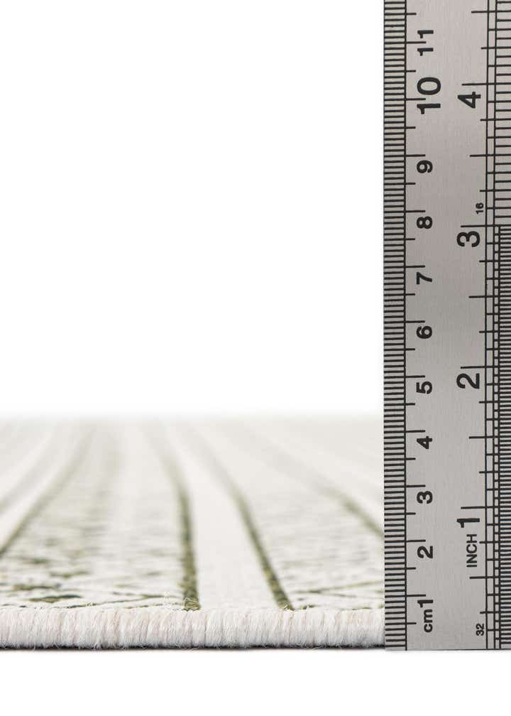 2' x 3' Easy-Clean Striped Indoor / Outdoor Rug