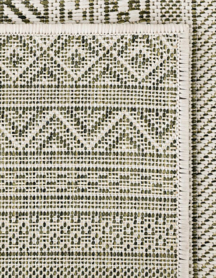 Detail image of 2' x 3' Easy-Clean Striped Indoor / Outdoor Rug