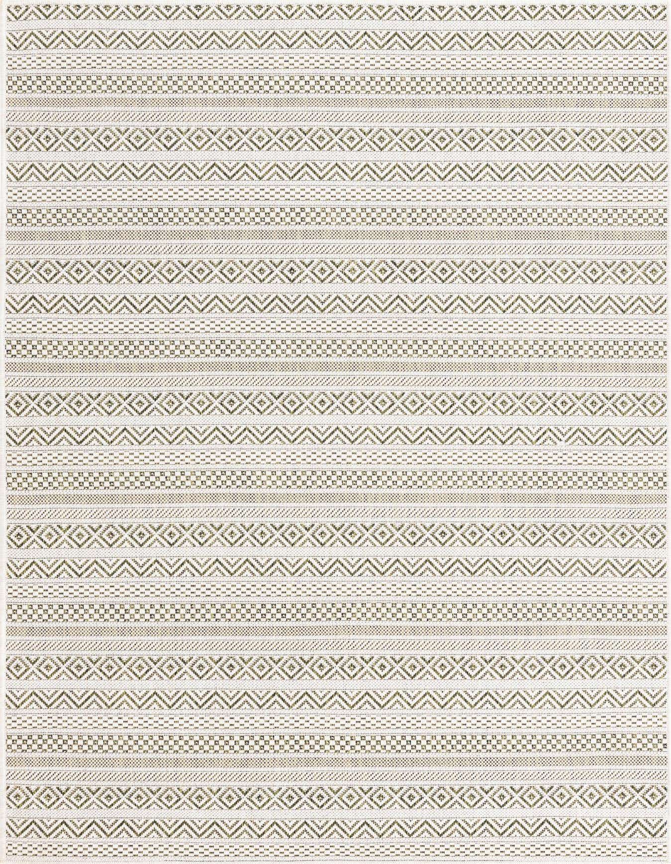 4' x 6' Easy-Clean Striped Indoor / Outdoor Rug