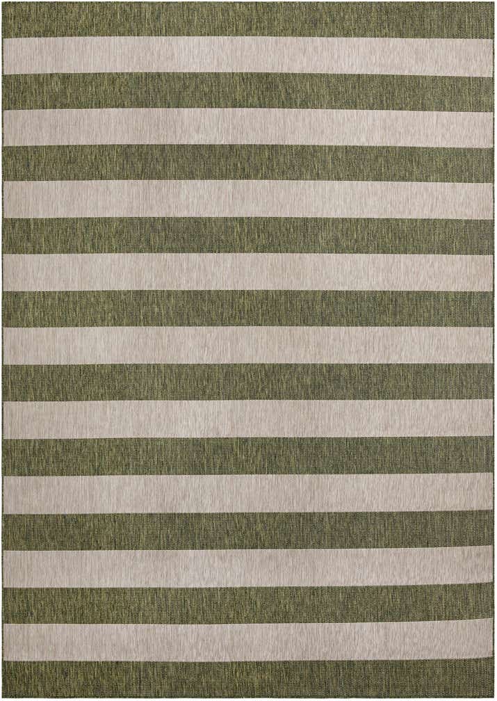 10' x 14' Easy-Clean Striped Indoor / Outdoor Rug