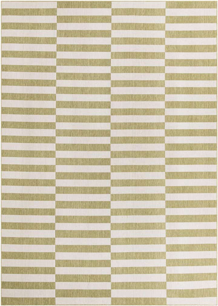 10' x 14' Easy-Clean Striped Indoor / Outdoor Rug