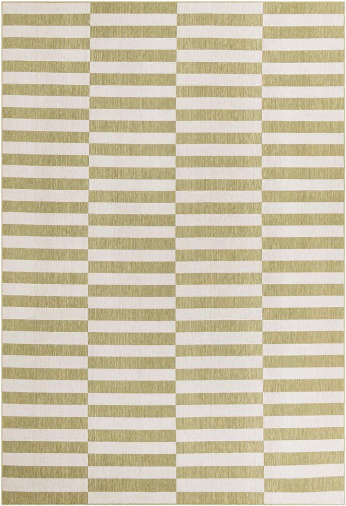 10' x 14' Easy-Clean Striped Indoor / Outdoor Rug