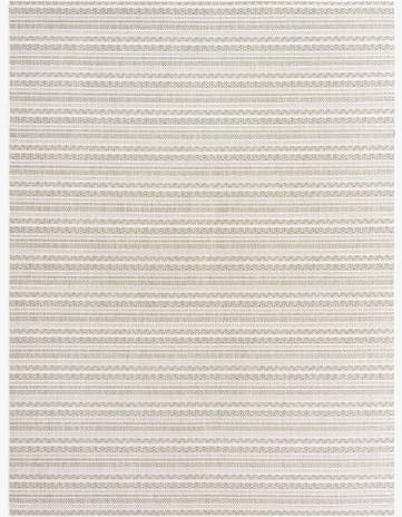 10' x 13' Easy-Clean Striped Indoor / Outdoor Rug