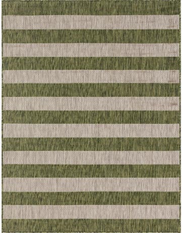 9' x 12' Easy-Clean Striped Indoor / Outdoor Rug