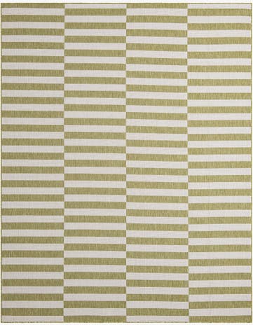 7' 10 x 10' Easy-Clean Striped Indoor / Outdoor Rug