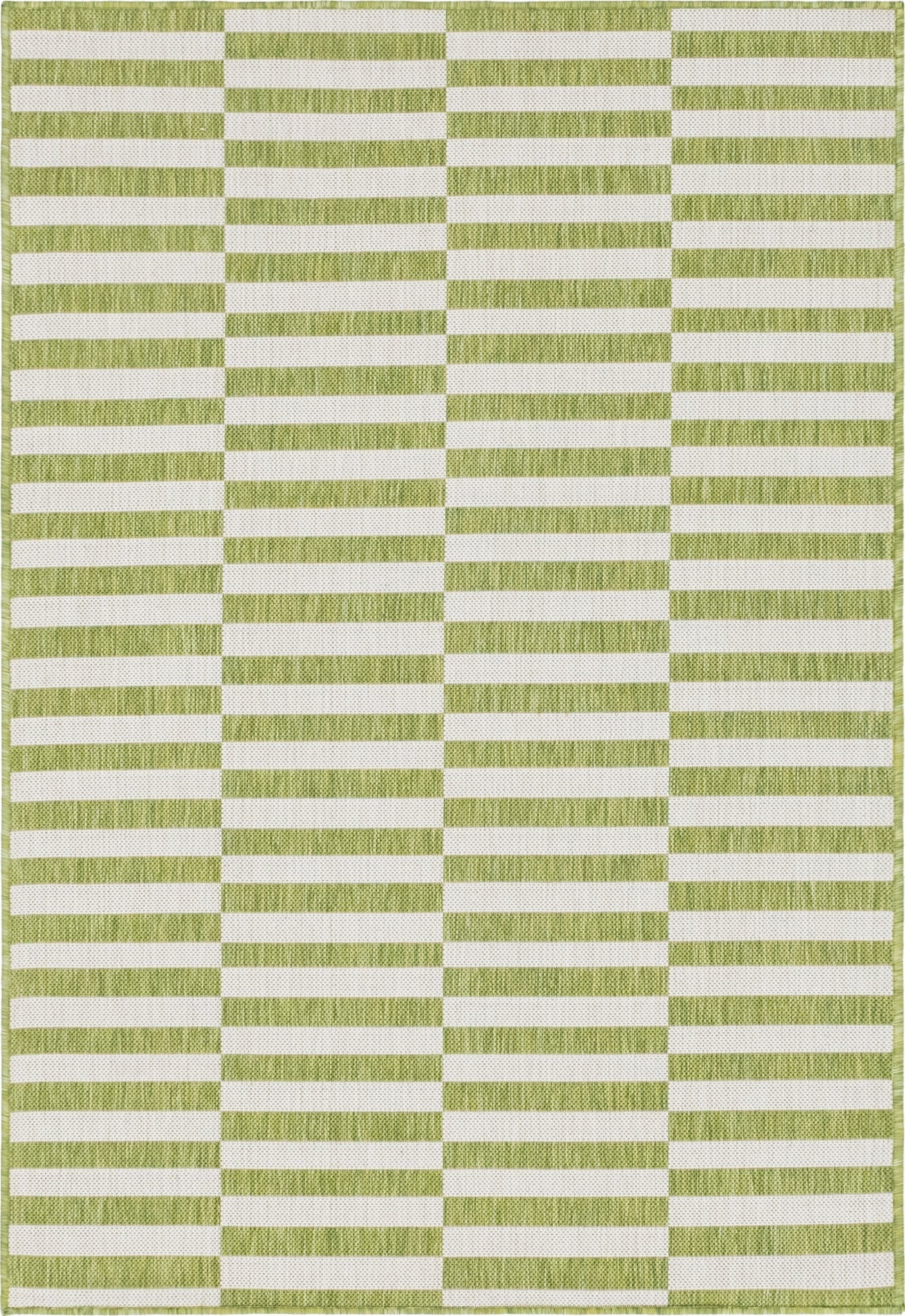 4' x 6'  Washable Striped Indoor / Outdoor Rug