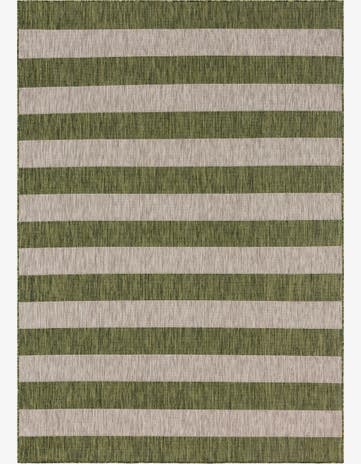 7' x 10' Easy-Clean Striped Indoor / Outdoor Rug