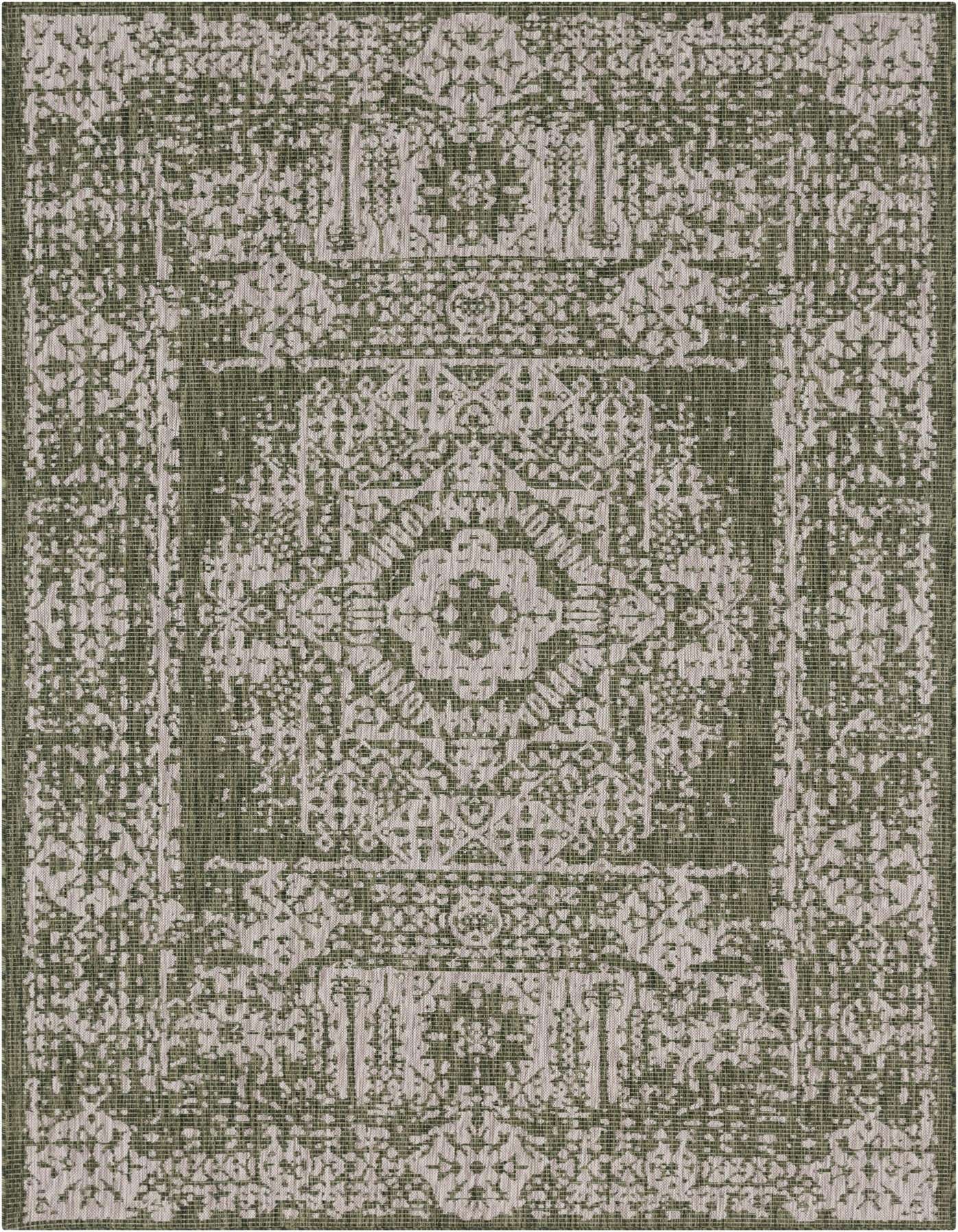 7' x 10' Easy-Clean Traditional Indoor / Outdoor Rug