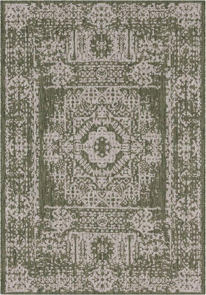 Detail image of 7' x 10' Easy-Clean Traditional Indoor / Outdoor Rug