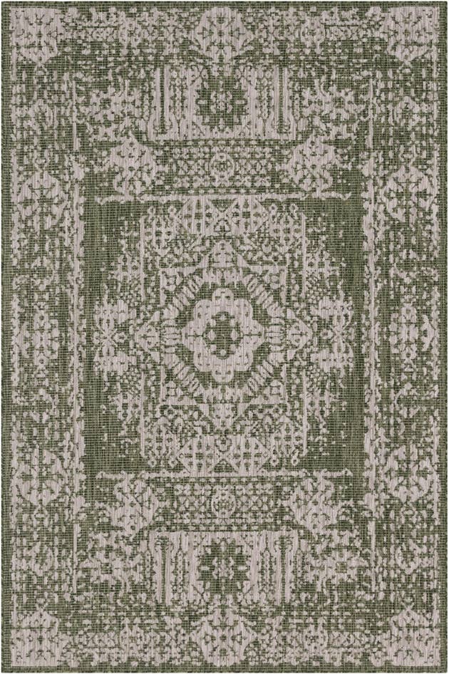 Detail image of 6' x 9' Easy-Clean Traditional Indoor / Outdoor Rug