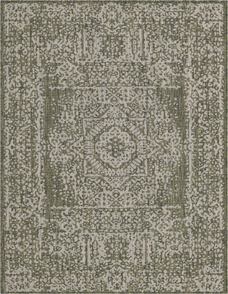 Detail image of 4' x 6' Easy-Clean Traditional Indoor / Outdoor Rug