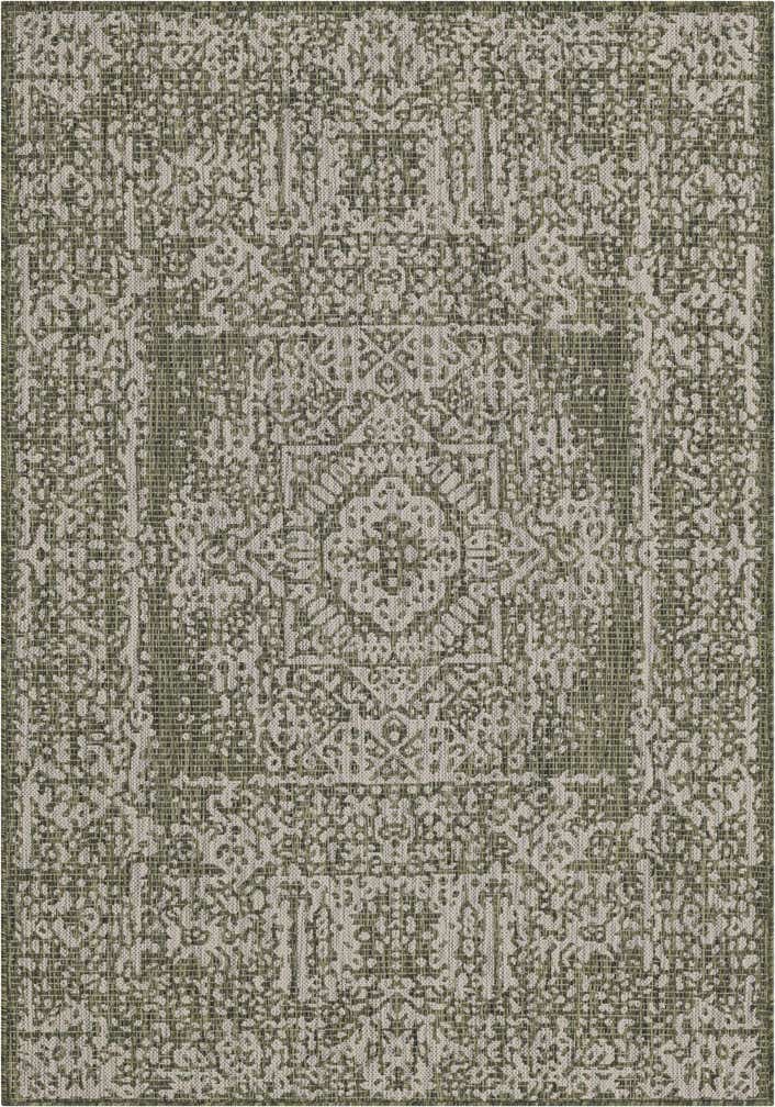 4' x 6' Easy-Clean Traditional Indoor / Outdoor Rug