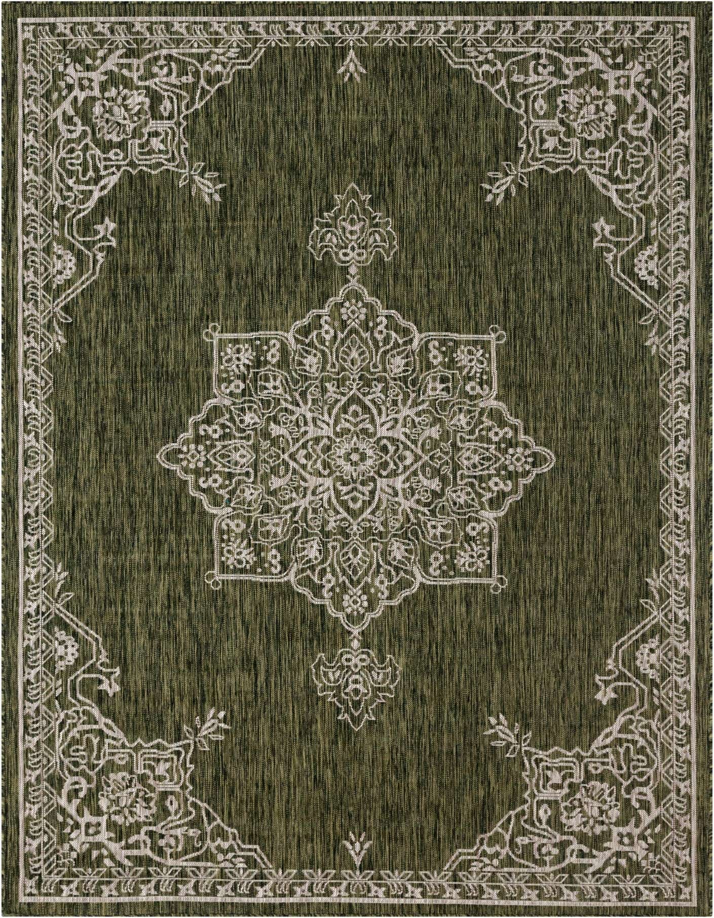 7' x 10' Easy-Clean Traditional Indoor / Outdoor Rug