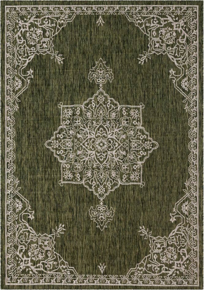 Detail image of 7' x 10' Easy-Clean Traditional Indoor / Outdoor Rug