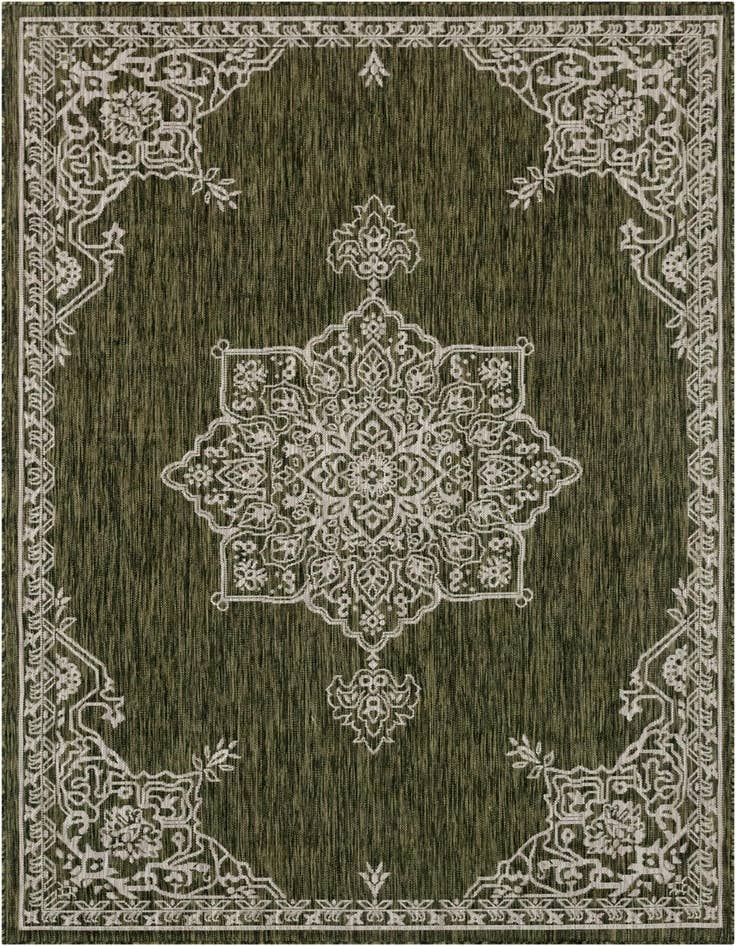Detail image of 6' x 9' Easy-Clean Traditional Indoor / Outdoor Rug