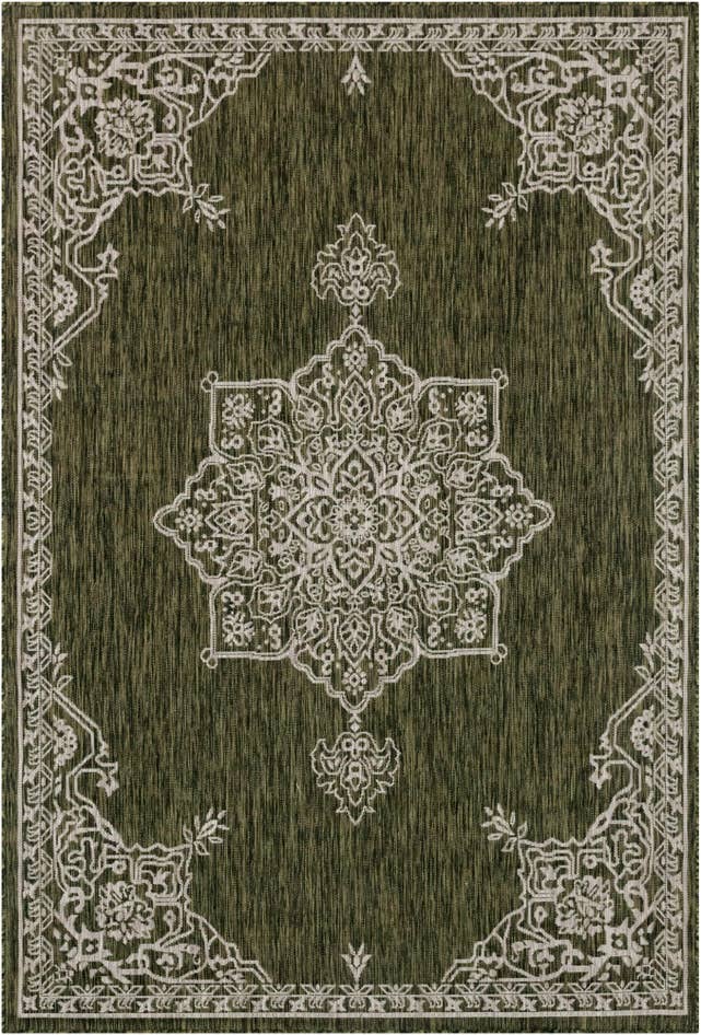 Detail image of 6' x 9' Easy-Clean Traditional Indoor / Outdoor Rug