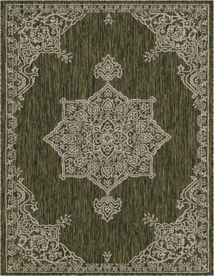 Detail image of 4' x 6' Easy-Clean Traditional Indoor / Outdoor Rug
