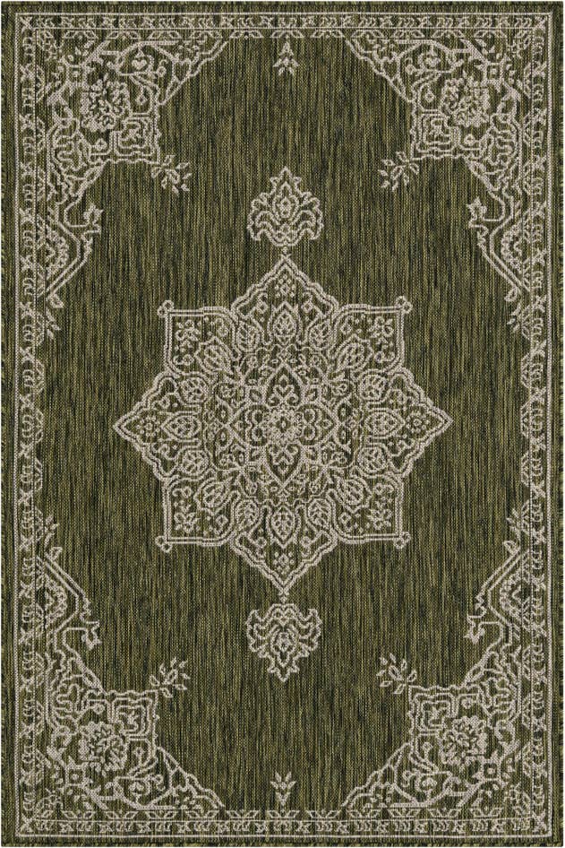 Detail image of 4' x 6' Easy-Clean Traditional Indoor / Outdoor Rug