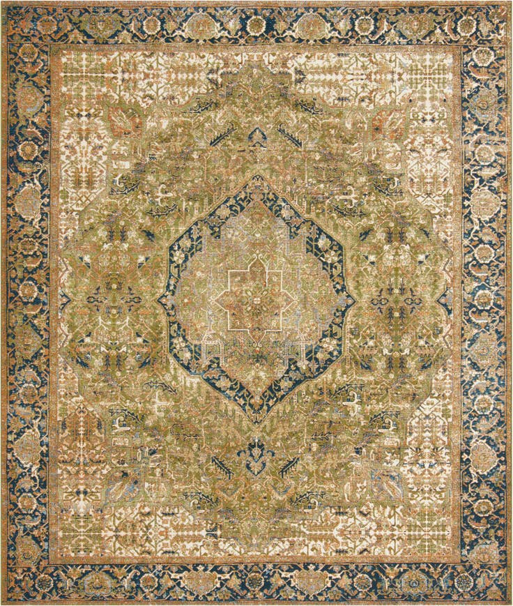 Detail image of 10' x 12' Easy-Clean Traditional Indoor / Outdoor Rug