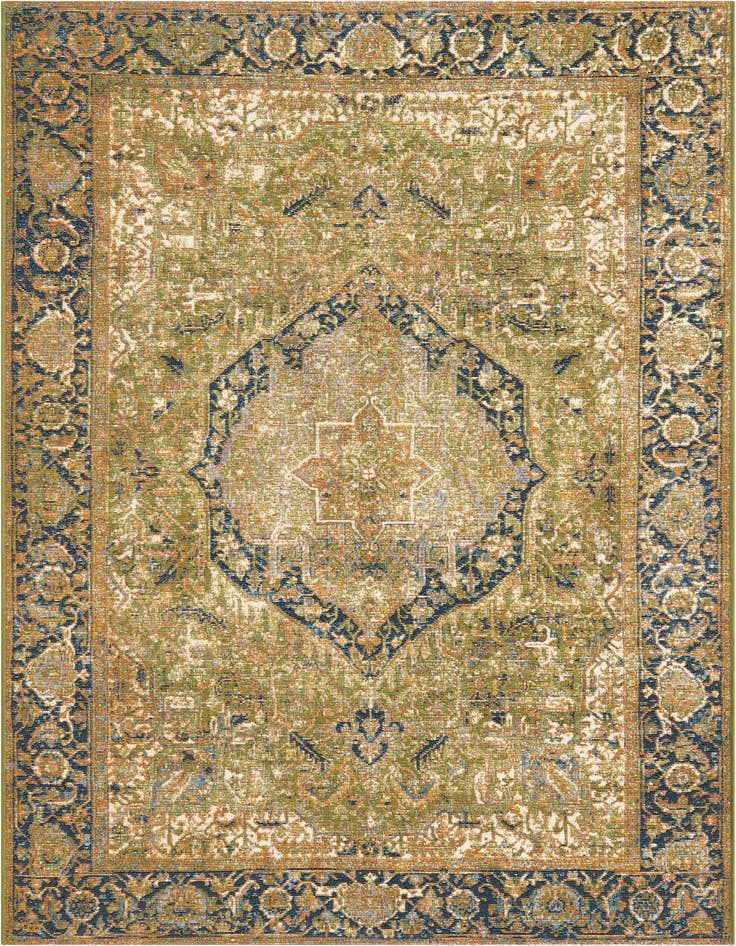 Detail image of 4' x 6' Easy-Clean Traditional Indoor / Outdoor Rug