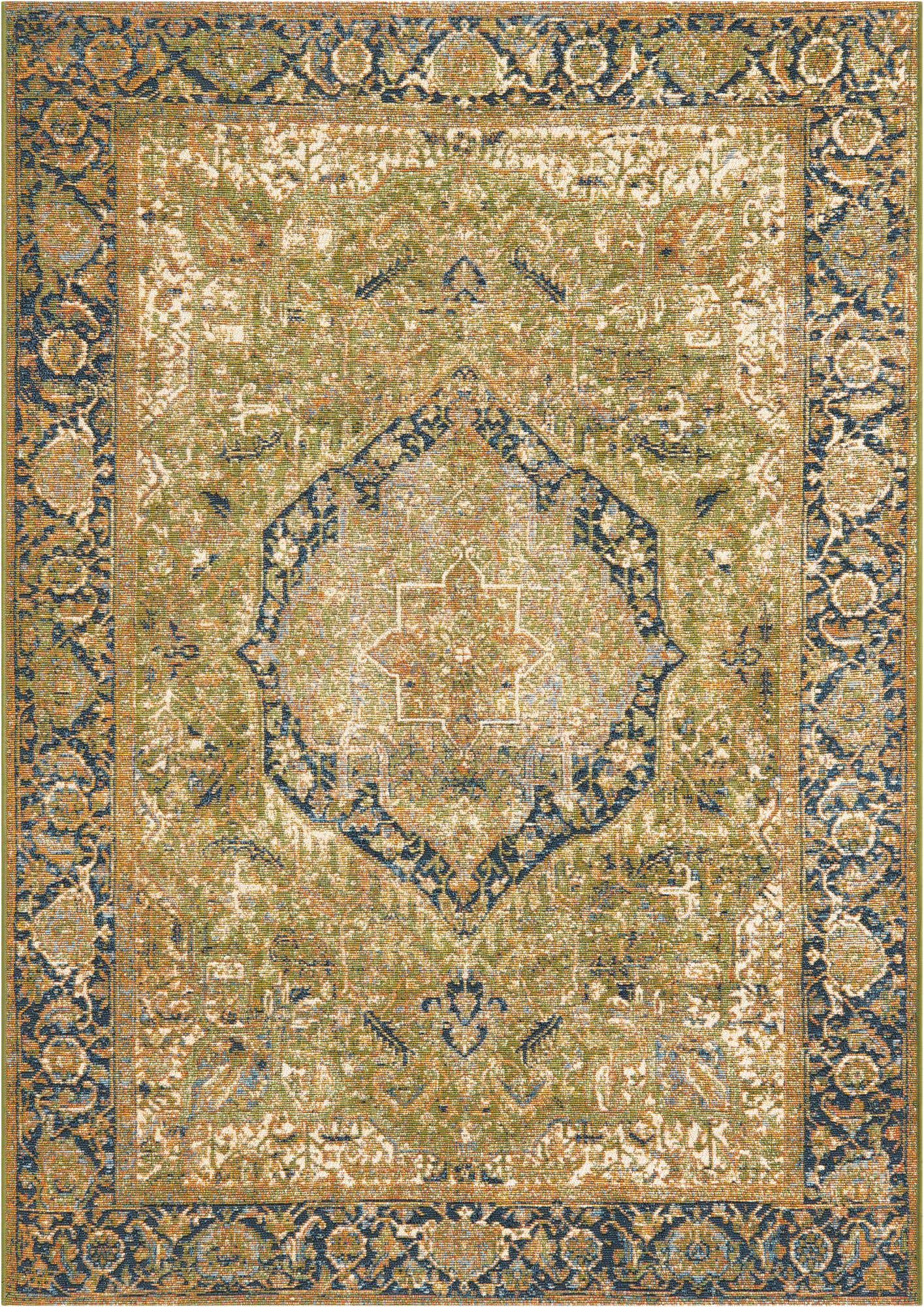 4' x 6' Easy-Clean Traditional Indoor / Outdoor Rug