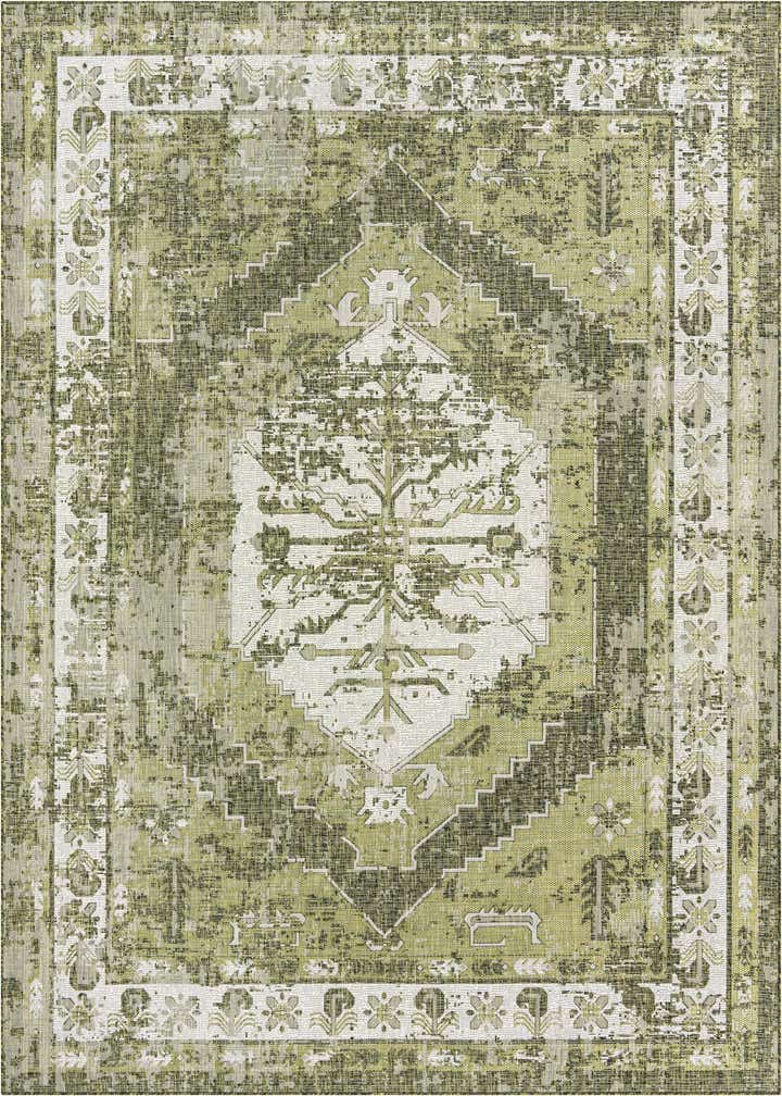 9' x 12' Easy-Clean Traditional Indoor / Outdoor Rug