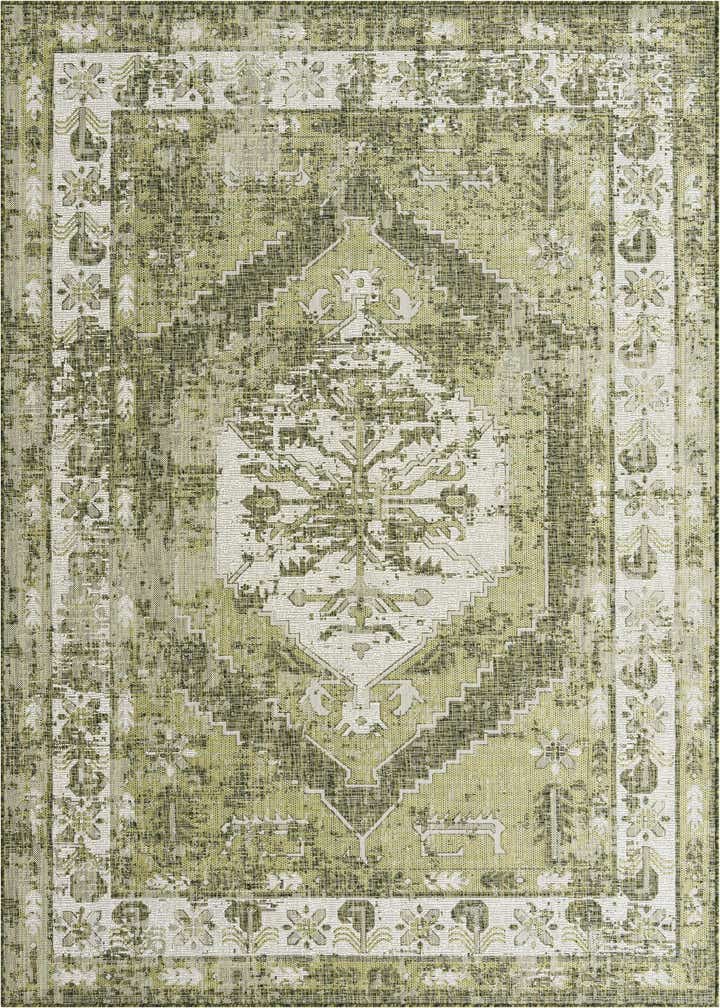 7' x 10' Easy-Clean Traditional Indoor / Outdoor Rug