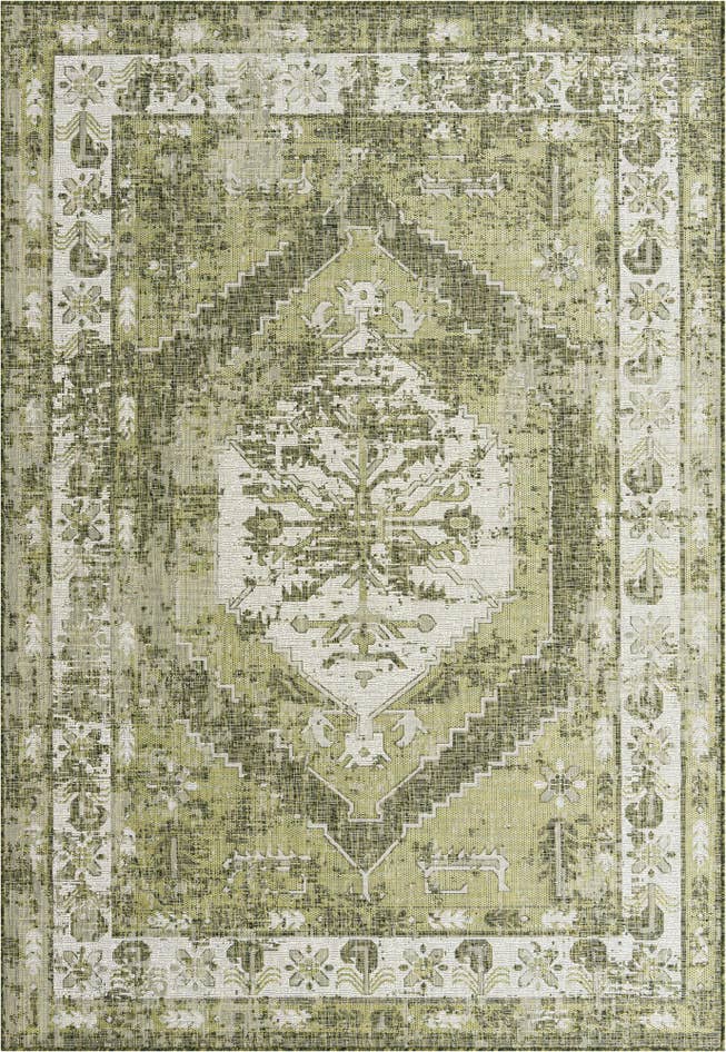 Detail image of 7' x 10' Easy-Clean Traditional Indoor / Outdoor Rug